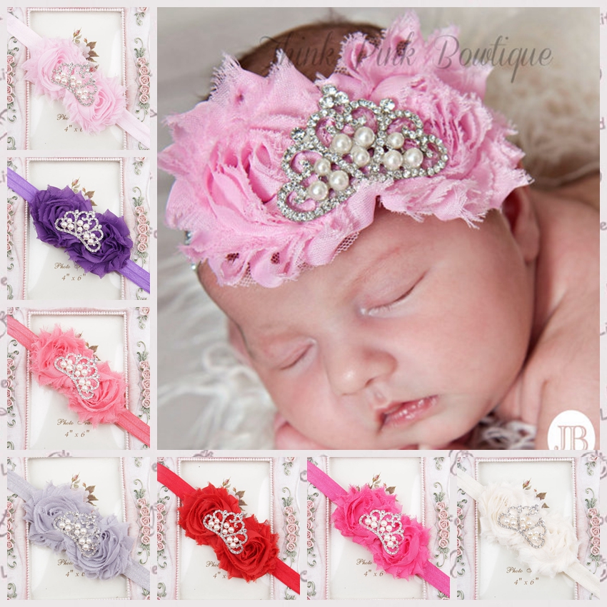 Minable Satin Ruban Bébé Bandeau de Fleur De Perle Filles Bandeau bande De Cheveux pour Bébé Fille Enfants Cheveux Accessoires