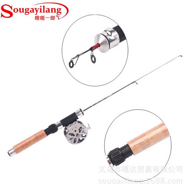 Telescopic Mini Fishing Rod Pen Shape Portable Pocket Aluminum Alloy Fishing Fish Spinning Rod Pole with Reel Free Shipping