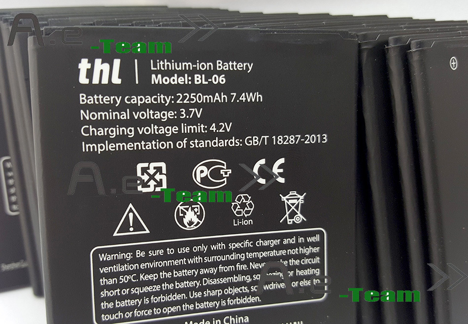 Official Original THL T6s Battery Newest Large Capacity BL 06 2250mAh Battery for THL T6 Pro