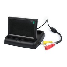 Folding Car Rearview Reverse Monitor 4.3 Inch TFT-LCD with 2-channal swich Vedio
