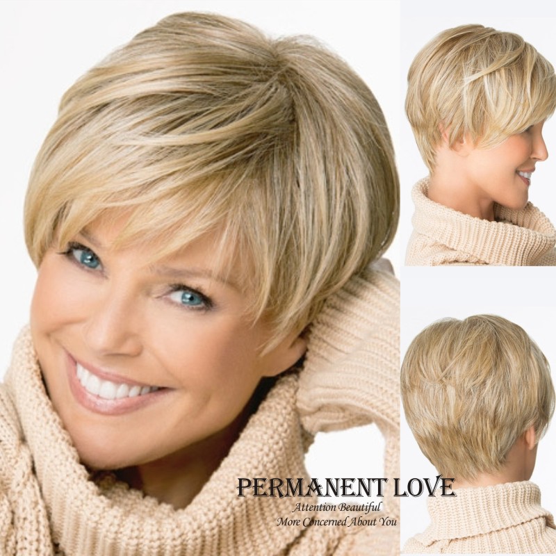 wig with bangs short pixie cut hairstyle Heat Resistant Synthetic hair wig with bangs short pixie cut hairstyle Heat Resistant Synthetic hair