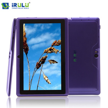 Hot iRulu Brand Tablet PC 7″ Android 4.4.2 Quad Core 1024*600 HD Dual Cam 2.0MP w/ Keyboard Flash Light Support 3G WIFI Plate