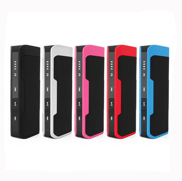 Bluetooth Speaker with 4000mA battery support power bank mini portable wireless speakers system with fm radio sound box column