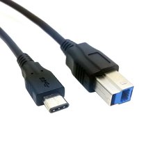 100pcs USB-C USB 3.1 Type C Male Connector to USB Standard B Male Data Cable for Apple Macbook & Laptop Black,Free shipping