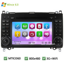 MTK MT3360 Wince 6.0 Car DVD Player Radio Audio Stereo Screen GPS Support 3G WIFI For benz Vito Viano W169 W245 B200 W169 A160