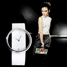 2016 Rushed Sale Fashion Women Watches Quartz Casual Transparent Hollow Dial Leather Wristwatches Watch Relogio Feminino
