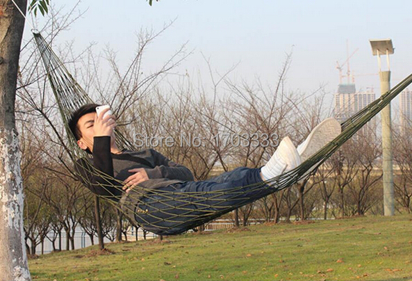 200 pcs lot Summer Lightweight Nylon meshy hammock light and portable Single Max load 100KG 240