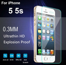 0.3mm Tempered Glass For iphone SE 5s Screen Protector Iphone 5 5C Pelicula De Vidro for iPhone 5 Protetive Film Guard Ecran