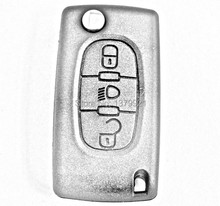 3button remote key shell for Fits to Citroen C4 Picasso C5 C6 Light Symbol 3 button KEY FOB REMOTE CASE