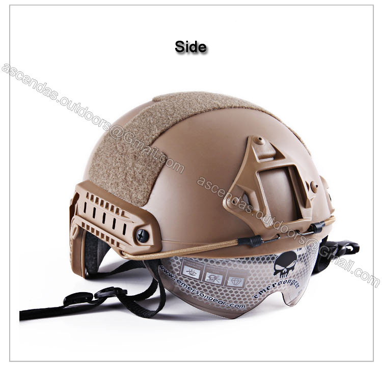 FAST Tactical Helmet with Protective Goggles High-strength ABS Climbing CS military helmet airsoft paintball tactical helmet