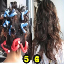 10Pcs set Curler Makers Soft Foam Bendy Twist Curls DIY Styling Hair Rollers Tool for Women