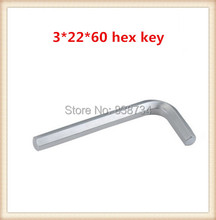 Níquel acero al carbono 3mm * 60 L llave ( 100 unids/lote )