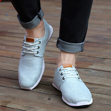 2016 New spring summer men canvas shoes trend lace up casual shoes fashion breathable men shoes flats