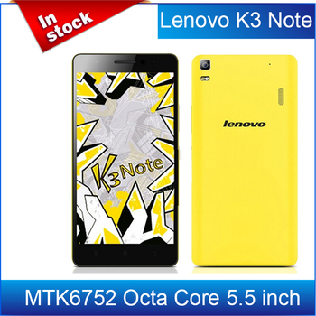 100% первоначально Lenovo K3 примечание K50-T5 4 г FDD LTE MTK6752 Octa основной мобильный телефон 5.5 " Android 5.0 леденец 2 ГБ RAM 13.0MP / Avil