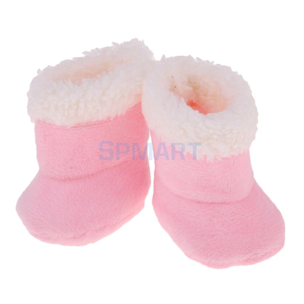 Bonitos zapatos rosa para mellchan Baby Doll 9 11 pulgadas muñeca botas de nieve