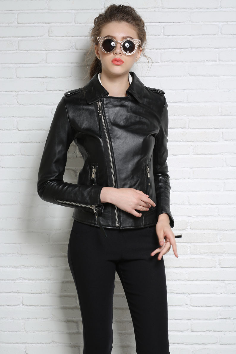 Lars Bell lady genuine Leather jacket 048 8
