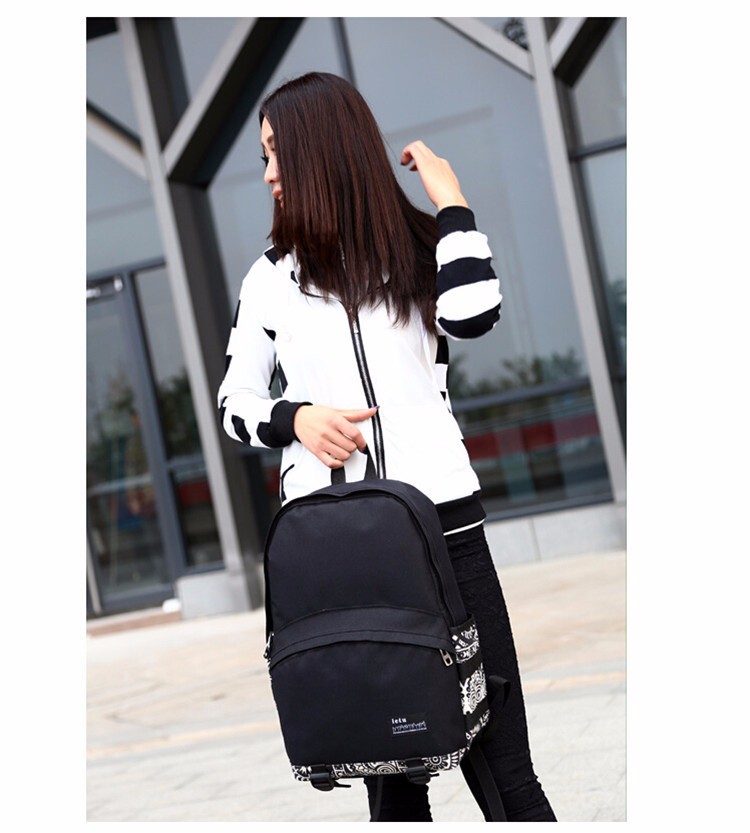 New Hot Fashion Women\'s Vintage Canvas Satchel Backpack Shoulder School Bag Travel Bags (6)