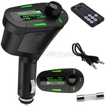 New Hot Car Accessoires Kit LCD MP3 Music Player Wireless FM Transmitter Radio Adapter Stereo with USB SD MMC Remote Control