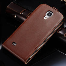 Flip Genuine Leather Case For Samsung Galaxy S4 i9500 Vintage Phone Bag Business Style Protective Shell