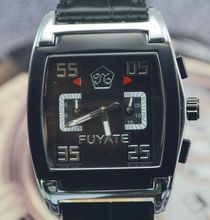 Fuyate reloj mecánico completamente automático reloj para hombre de los muchachos negro moda para hombre reloj j170