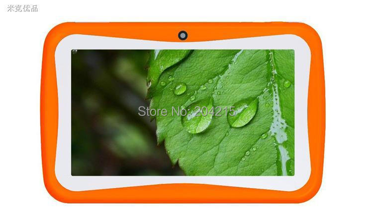 Free Shiping 7 Kids Tablet PC With Children Educational Apps Capacitive Screen Dual Camera WiFi Soft