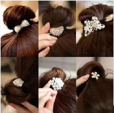 7002 elastic band bracelet summer style font b hair b font accessories women headband clips