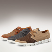 2015 new men s Fashion breathable mesh shoes Casual sneakers Suede leather beach sandals xgx 6088