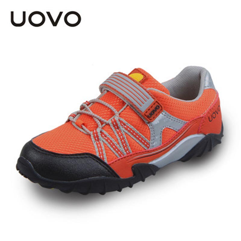 2015 New Uovo Brand Kids Outdoor Shoes Girls Boys Casual Sneakers Light Zapatilas Deporte Ninos Anti-Skid Children Shoes EU26-35