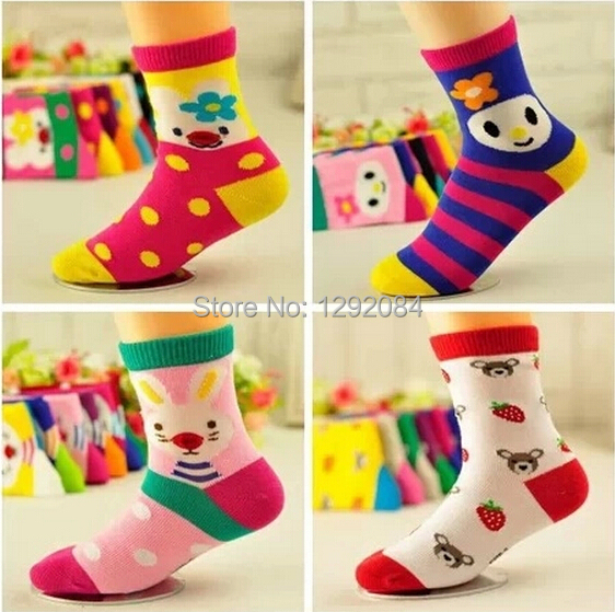 10pair lot 2014 new arrival cartoon kids cotton baby socks girls and boys children socks meias