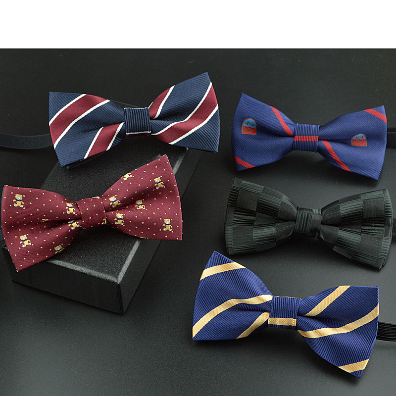 Lovely children bow tie butterfly red black font b tartan b font cravat student activities stage