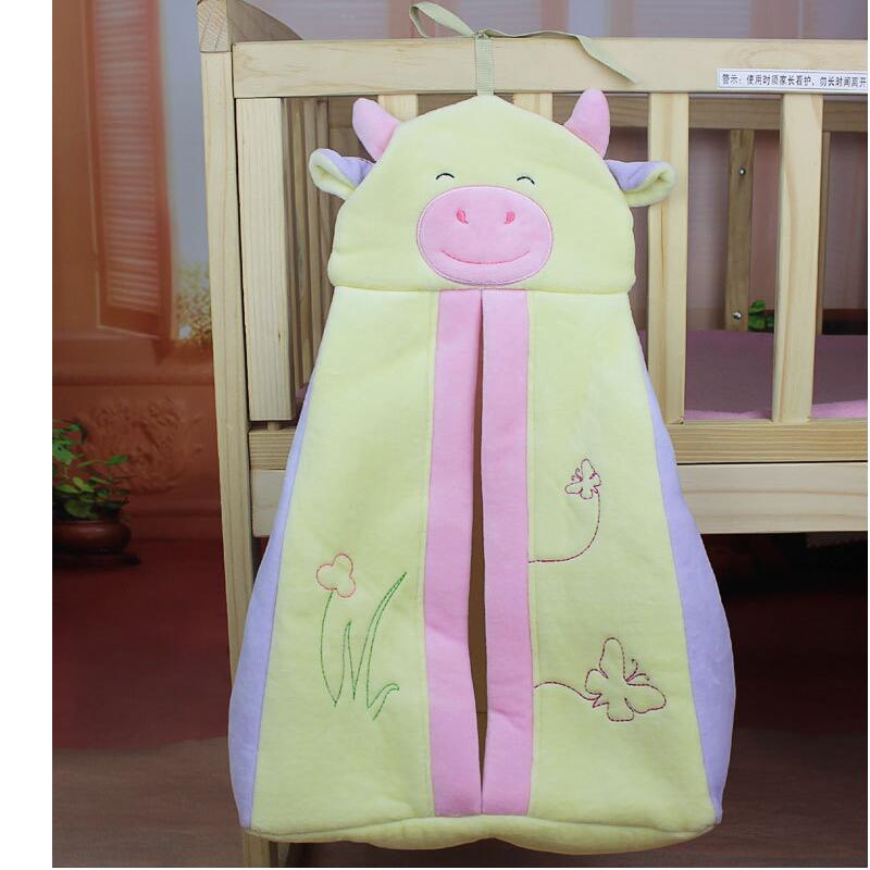 Baby Bed Storage Hanging Bag Cartoon Crib Diaper Pockets Organizer Bedding Set