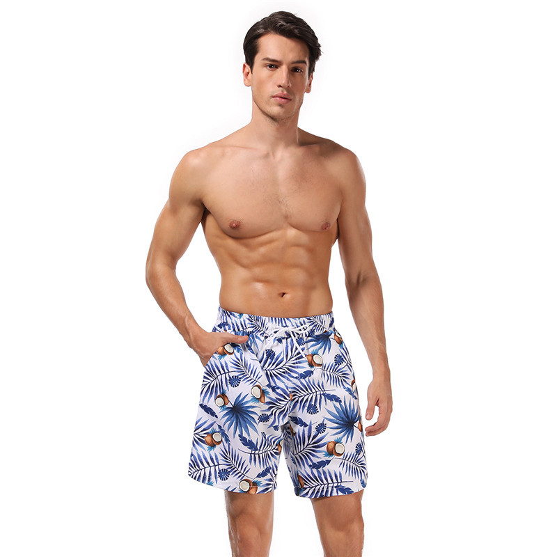 SSLR Big Boys Printed Casual Quick Dry Shorts Hawaiian Swim Trunks