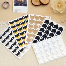 10 sheets/ lot (240 pieces) 5 Colors DIY Vintage Corner Paper Stickers for Photo Albums Frame Decortion Free shipping 604