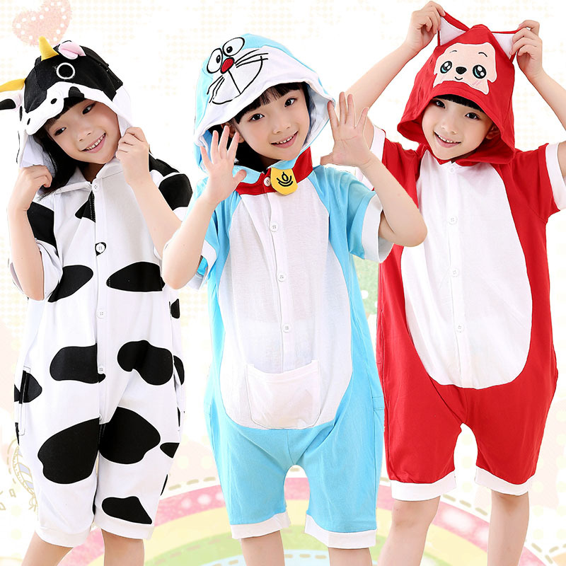 Girls summer pajamas unisex kids pajama sets pyjama minion cute children clothing pijama menino bathrobe children
