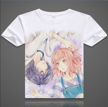 Japanese anime Ao Haru Ride T-shirt Tokisaki Kurumi Yoshino Cosplay T Shirt Fashion Anime Cotton Tops Tee For Men Women