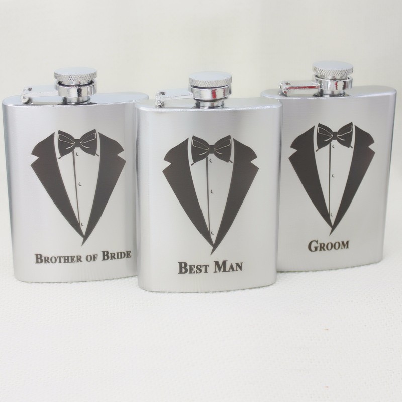 Wholesale Personalized Groomsmen Gift ,Best Man Gift 4 Oz Or 6oz Ounce