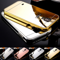 Phone Case For Samsung Galaxy S3 S4 S5 Plating Aluminum Frame Metal Mirror Back Cover Cases