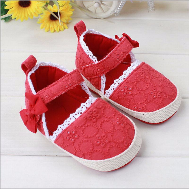 Solid 5 Colors Cute Butterfly-Knot Baby First Walkers Summer Sandals Baby Shoes For Girl Summer Shoes Footwear