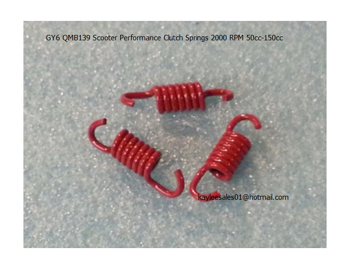 3piece font b GY6 b font 50cc Scooter Performance Clutch Springs Red 2000 RPM QMB139 Scooter