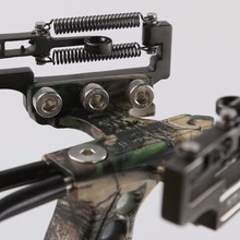Top Grade Slingshot Hunting Powerful Catapult Camouflage Stainless Steel Hunter Aluminium Alloy Sling Shot With Arrow