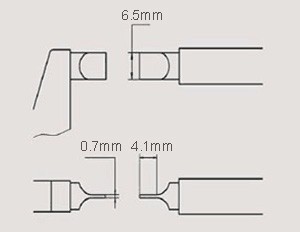 Description Picture 2 of itemLAN&M 0-25 mm digital Blade Micrometer, blade 0.7mm digital micrometer Electronic blade micrometer