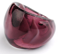 Details about Fashion Vintage Women’s abstract handwork Murano Lampwork art Glass ring  r059