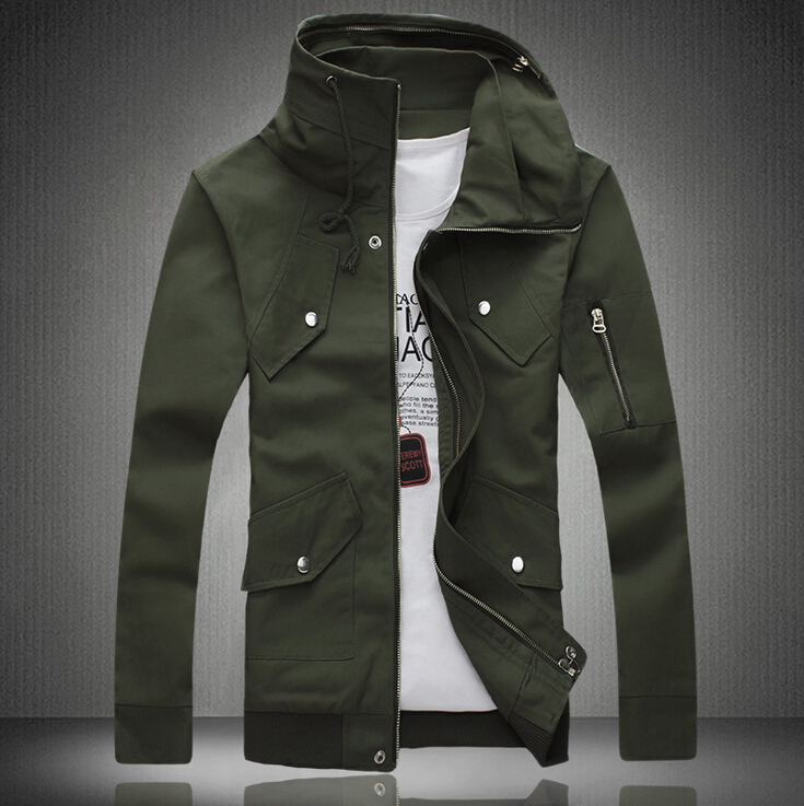 2015 men jacket men's coat fashion clothes hot sale autumn overcoat outwear spring winter Free shipping Plus Size XXXL 4XL 5XL