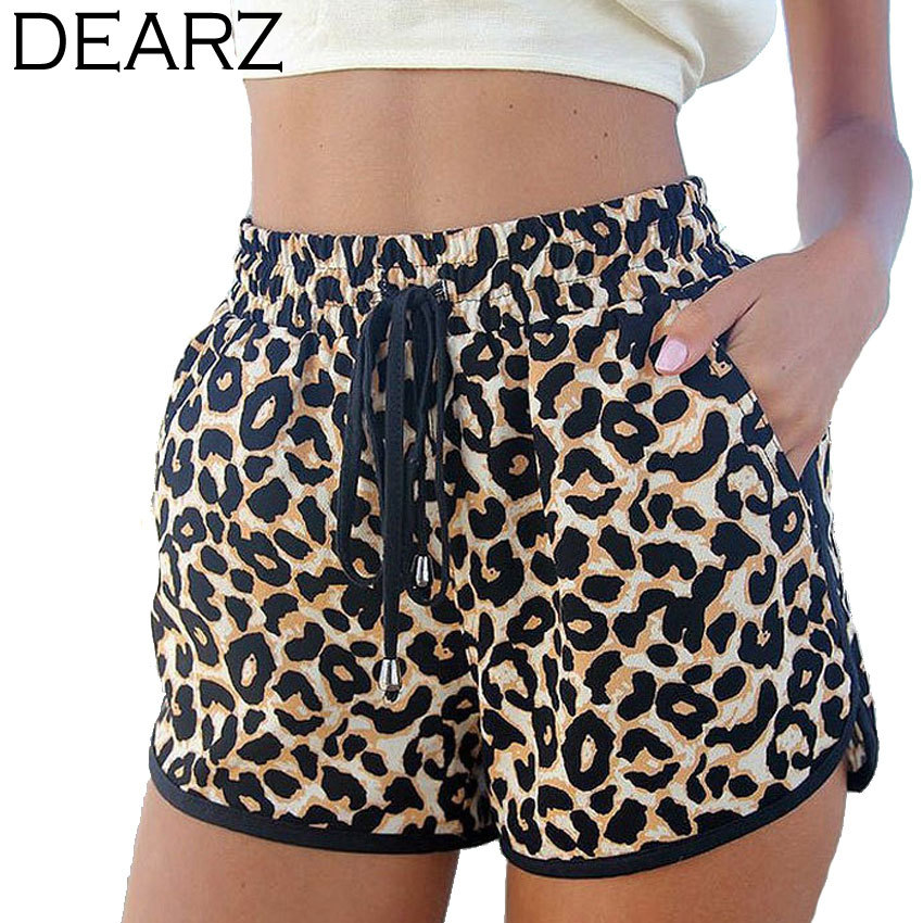 2015 New Hot Women s Shorts Plus Size S 2XL Spring and Summer Loose Leopard Shorts