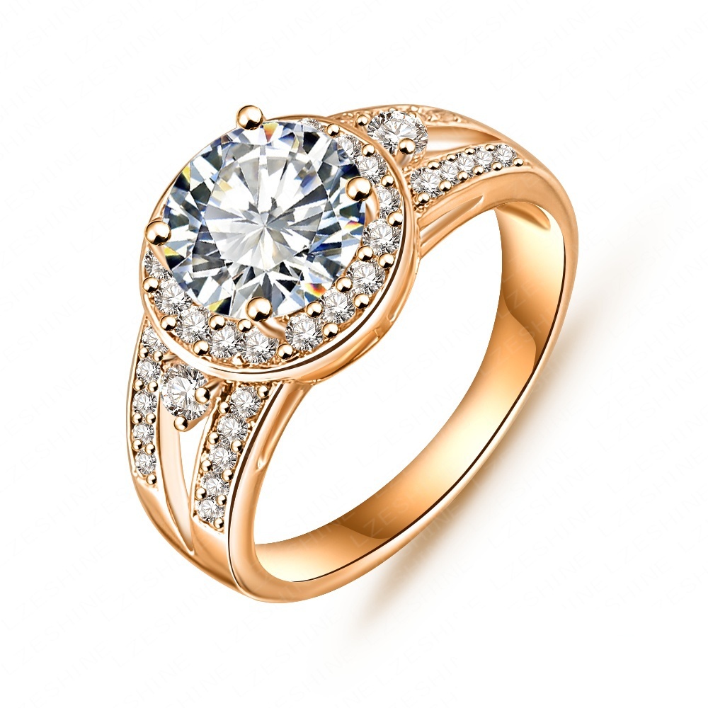 Fine Jewelry Rings Wholesale New Design Trendy Gift Rings 18K Gold