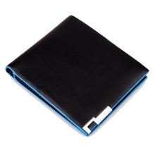 2014 New fashion brand wallet MEN WALLET PU leather man waterproof billfold colorful men purses Blue card holders for men A007-1
