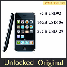 Unlocked Original Iphone 3GS Mobile phone 8GB 16GB 32GB ROM GPS 3 0MP Camera 3 5