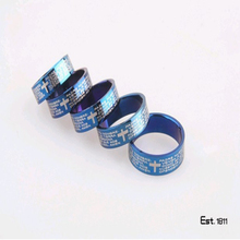Top Quality 2016 Hot Sale Fashion Punk Jewelry Men Stainless Steel Bible Lord’s Prayer Cross Ring Finger Rings