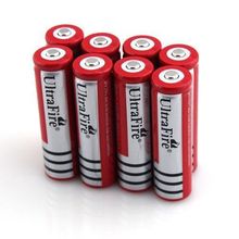 50 xUltrafire 3.7 В 4000 мАч 18650 li-ионная литий-ионная аккумуляторная батарея красный цвет