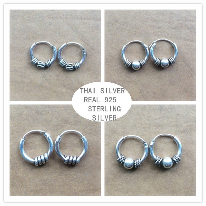 mini argollas pendientes